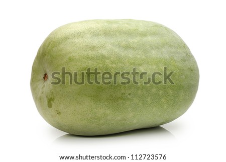 Winter melon on white background