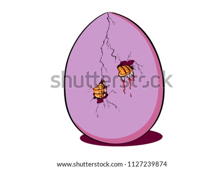 egg Graphic Design. Vector set egg