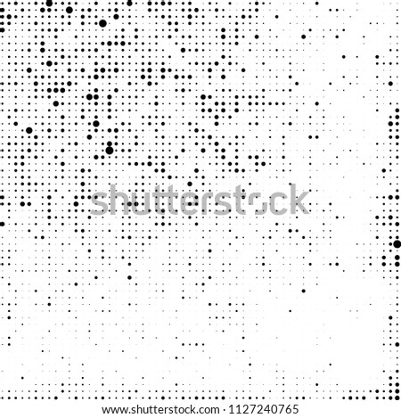 The texture of halftone is black and white. Abstract dot pattern