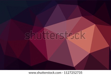 Dark Purple vector polygon abstract background. Colorful illustration in abstract style with triangles. Template for cell phone's backgrounds.