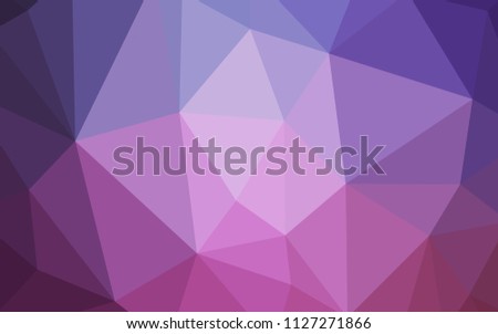 Light Purple, Pink vector shining triangular layout. A sample with polygonal shapes. Template for cell phone's backgrounds.