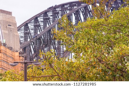 Beautiful view of Sydney Harbour Bridge.