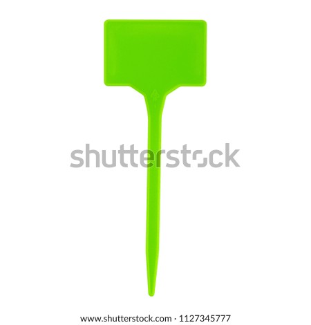 blank green poster for text isolated on white background