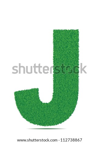 Green letter J.