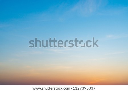 Sunset sky background. Nature background. Royalty-Free Stock Photo #1127395037