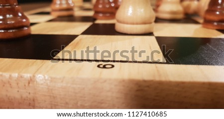 How to play wooden chess game. Board game of chess pieces and set. Improvisation of black and white chess. Different angle of chess. 