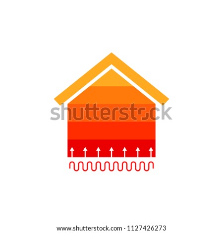 Radian Heating System icon. Clipart image isolated on white background