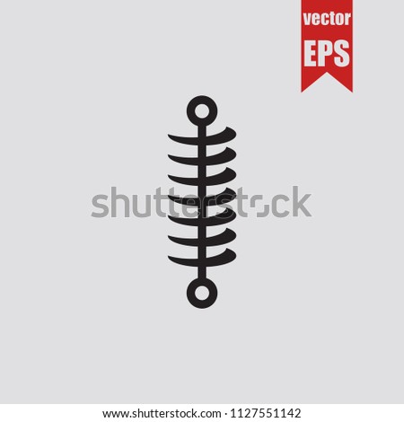 Shock Absorber icon in trendy isolated on grey background.Vector illustration.