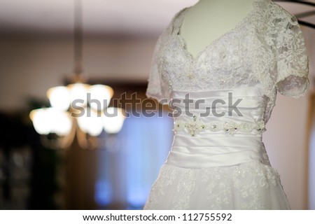 Brides wedding dress