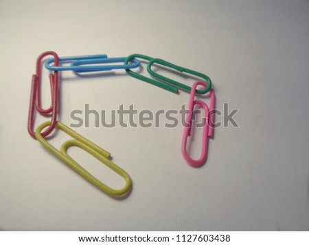 colourfull paper clip
