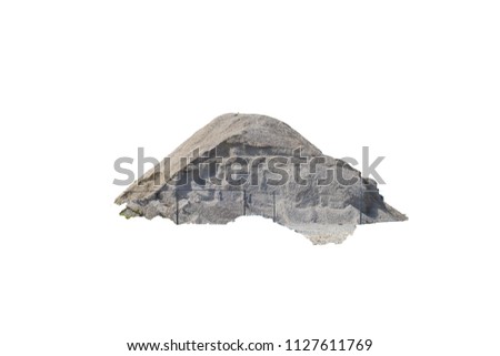 Pile Of Sand isolated on white background