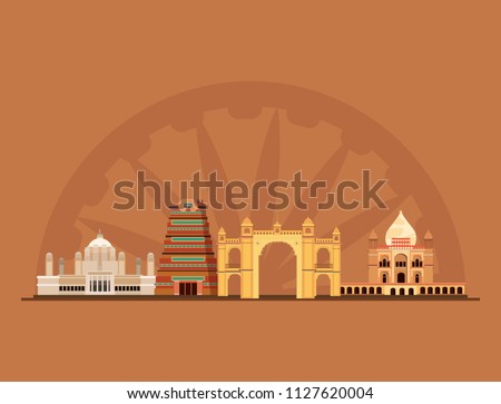 Indian monuments design