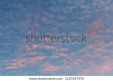 pink and fluffy clouds, beautiful