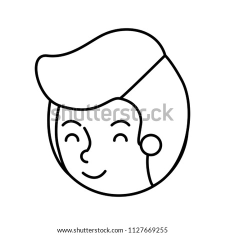 young man avatar head character