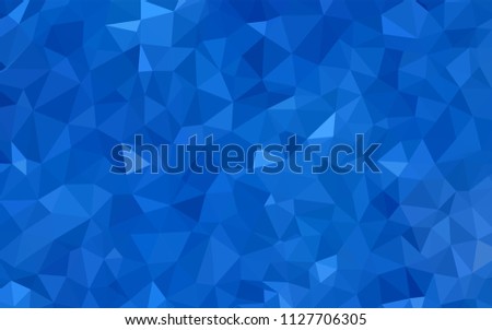 Light BLUE vector abstract polygonal template. Modern abstract illustration with triangles. Pattern for a brand book's backdrop.