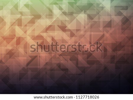 Dark Green, Red vector low poly texture. Creative illustration in halftone style with gradient. The elegant pattern can be used as part of a brand book.