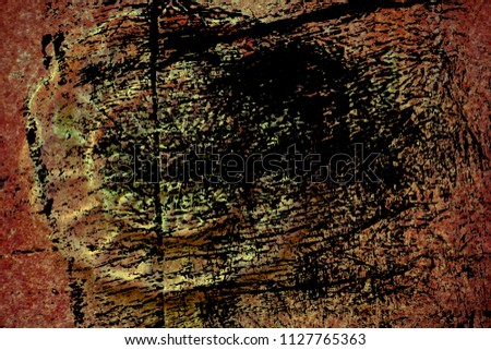 Grunge Ornate stone texture, circle rock shape, background for web site or mobile devices.