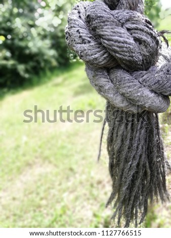 Close-up picture of a rope.
