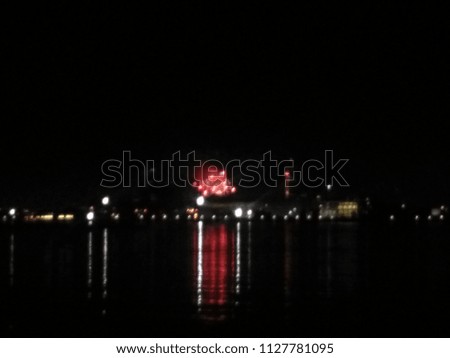 Independence Day fireworks in Boston, USA 