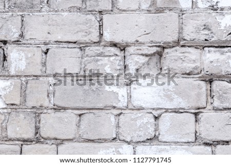 Brick wall pattern, old grunge wall texture background