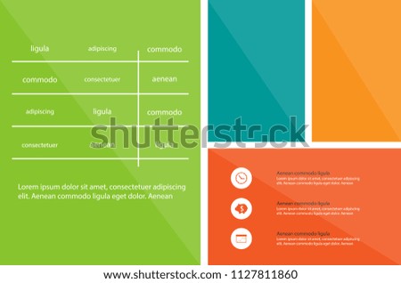 Poster brochure flyer design template vector, Leaflet cover presentation abstract geometric background, layout in A4 size shadow