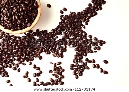 brown coffee, close-up