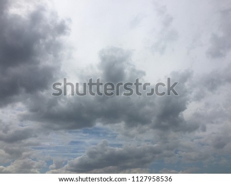Beautiful clouds against a blue sky background. Blue sky with cloudy weather, nature cloud. White clouds, blue sky and sun.