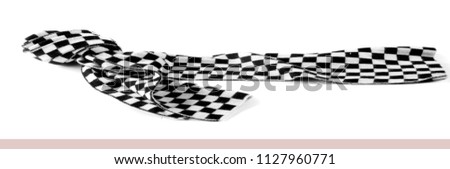 Texture, background, pattern. Scarf shawl tippet plaid white and black cell. a woman's long scarf or shawl, worn loosely over the shoulders.