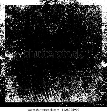 Chaotic grunge background in black and white