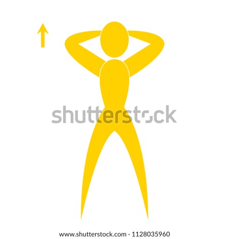 Abstract fitness person