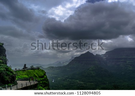 view of Malshej ghat during monsoon