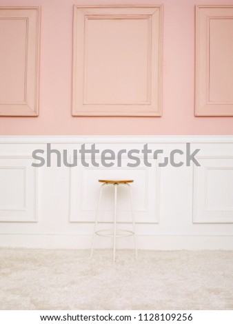 color wooden all,pink wall, wll backgroung Royalty-Free Stock Photo #1128109256