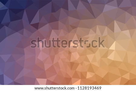 Light Pink, Yellow vector abstract polygonal background. Creative geometric illustration in Origami style with gradient. Completely new template for your banner.