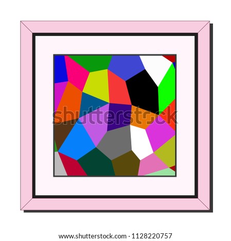 Frame pink color picture colorful design illustration wallpaper background