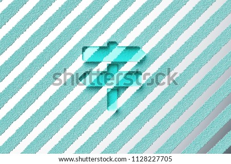 Aqua Color Signs on Map Icon on the Silver Stripes Background. 3D Illustration of Aqua Arrows, Directions, Map, Signs, Way-Finding Icon Set With Striped Silver Background.