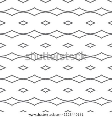 Seamless vector pattern in geometric ornamental style