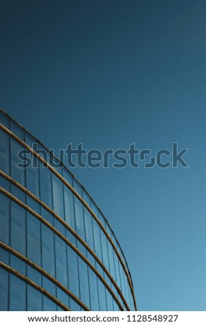 Abstract photography of an modern building architecture