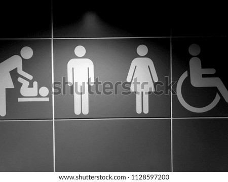 Toilet icon as background