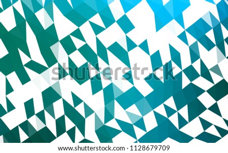 Light Blue, Green vector polygonal pattern. Creative geometric illustration in Origami style with gradient. Brand new style for your business design.