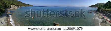 Agropoli - Panoramic photo of the Bay of Trentova