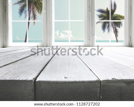 Table background of free space for your decoration and summer time. 