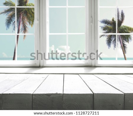 Table background of free space for your decoration and summer time. 