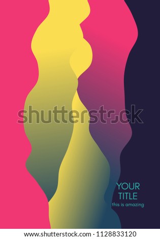 Abstract background with dynamic gradients. Futuristic style. Design Template. Vector illustration.