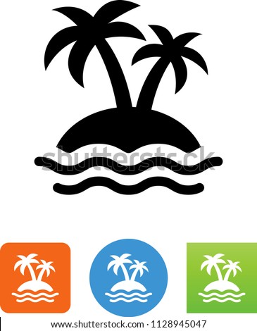 Tropical Island Icon