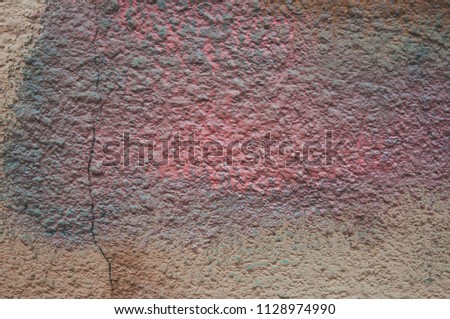 Stone grunge texture for background. A dirty not perfect old wall with cracks and peeling paint