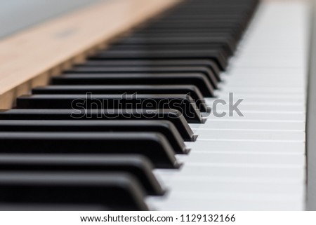 piano keyboard, synthesizer