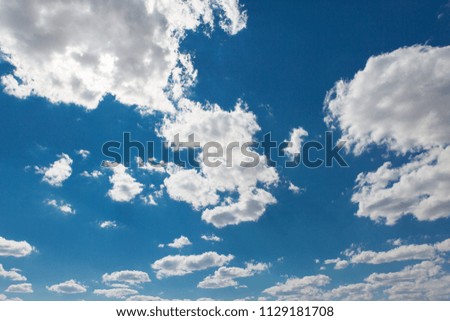 Beautiful blue sky atmosphere