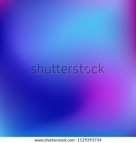 Colorful gradient vector. Blurred abstract background. Multicolor blurry blend. Holographic illustration. Smooth colors texture. Beautiful natural light. Purple, yellow, red, blue soft colored vector.