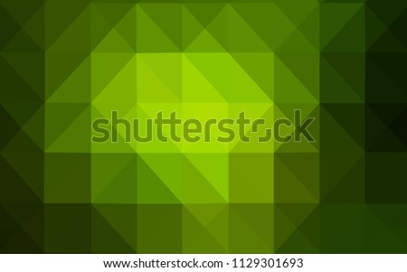 Dark Green vector low poly texture. Colorful abstract illustration with triangles. A new texture for your web site.