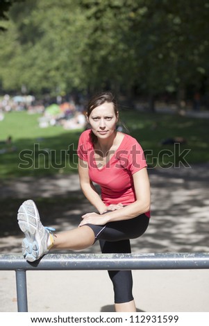 Stretch in the park